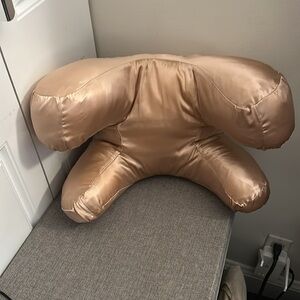 Flawless face cloud pillow - Luxurious pink silk Pillow - used sparingly!